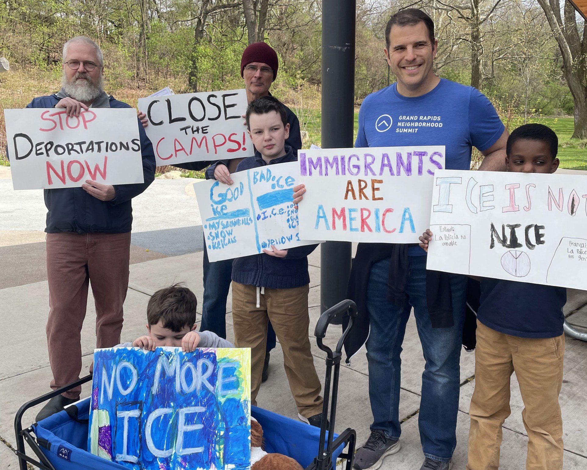 Grand Rapids Mennonite Fellowship in public witness for immigrant neighbors